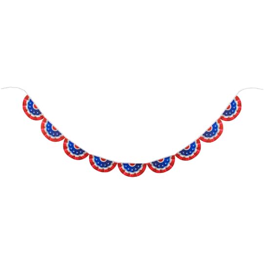 9.75ft. USA Flag Bunting Hanging Wall Banner
